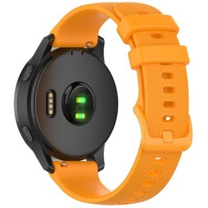 20mm Siliconen band voor Huami Amazfit GTS / Samsung Galaxy Watch Active 2 / Gear Sport (Oranje)