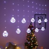 LED Koperdraad Gordijn licht wensen bal kerstversiering string lichten  willekeurige stijl levering  Plug Type: EU Plug (Wit licht)