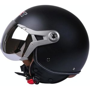 GXT Halfcover-helm voor elektrische voertuigen Vier seizoenen retro-helm  maat: M