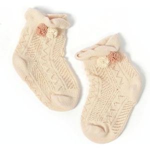 3 paar baby sokken mesh dunne baby katoenen sokken  Toyan sokken: XS 0-1 jaar oud (Champagne)