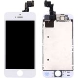 10 stuks 4 in 1 voor iPhone 5s (Front Camera + LCD + Frame + touchpad) Digitizer Assembly(White)