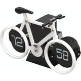 HY-F087 retro fietsvorm automatische flip home decoratieve draaiklok