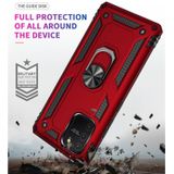 Voor Galaxy A91 / S10 Lite Shockproof TPU + PC Beschermhoes met 360 graden roterende houder (rood)