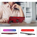 Voor Galaxy A91 / S10 Lite Shockproof TPU + PC Beschermhoes met 360 graden roterende houder (rood)