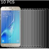 10 stuks voor Galaxy J7(2016) / J710 0 26 mm 9H oppervlaktehardheid 2.5D explosieveilige getemperd glas scherm Film