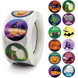 10 stks Halloween Childrens Toy Stickers Gift Decoratie Gift Afdichtingstickers  Grootte: 2.5cm / 1 inch (K-88-R1)