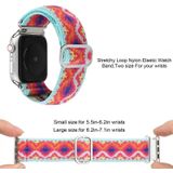 Metalen Japanse gesp elastische nylon vervangende horlogebanden voor Apple Watch Series 6 & SE & 5 & 4 40mm / 3 & 2 & 1 38mm(4)