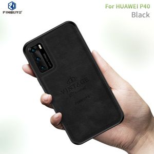 Voor Huawei P40 PINWUYO Zun-serie PC + TPU + Huid waterdicht en anti-val all-inclusive beschermende shell(zwart)
