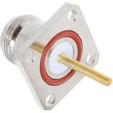 NKF Brass N vrouwelijke connector met 4 gaten flens frame RF-adapter