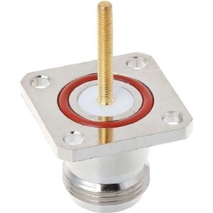 NKF Brass N vrouwelijke connector met 4 gaten flens frame RF-adapter