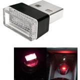 Universele PC auto USB LED sfeerverlichting noodverlichting decoratieve lamp (rood licht)