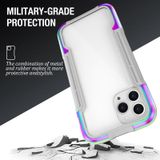 iPAKY Thunder-serie Aluminiumlegering Schokbestendige beschermhoes voor iPhone 12(Rainbow)