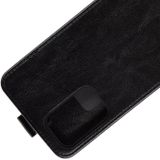Voor Samsung Galaxy A72 5G R64 Texture Single Vertical Flip Leather Beschermhoes met kaartslots & fotoframe(zwart)