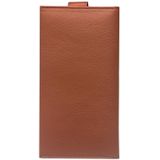 Voor iPhone XR QIALINO Nappa Textuur Top-grain lederen horizontale flip wallet case met kaartslots(Bruin)