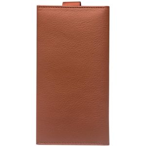 Voor iPhone XR QIALINO Nappa Textuur Top-grain lederen horizontale flip wallet case met kaartslots(Bruin)