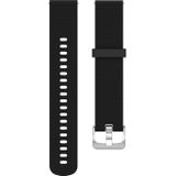 22mm Texture Siliconen Polsband Horloge Band voor Fossil Hybrid Smartwatch HR  Male Gen 4 Explorist HR  Male Sport (Zwart)