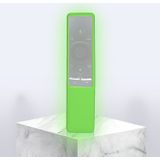 Antislip texture washable siliconen afstandsbediening voor Samsung Smart TV-afstandsbediening (groen)