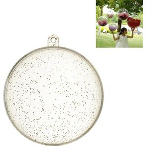 Hoge transparante kerst plastic holle ronde bal raam decoratie mall opknoping bal  grootte: 25cm