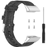 Voor Garmin Forerunner 35 / 30 Universal Nylon Canvas Vervanging Polsband horlogeband (Grijs)