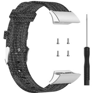 Voor Garmin Forerunner 35 / 30 Universal Nylon Canvas Vervanging Polsband horlogeband (Grijs)