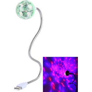 4W USB LED flexibele lamp RGB Crystal Magic Ball Stage Light
