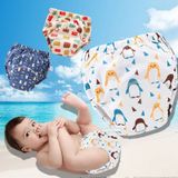 6 laag baby luier waterdichte herbruikbare doek luiers Baby katoen opleiding ondergoed broek luier L (12-18KG) (Trojan)
