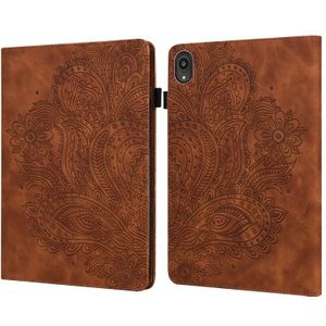 VOOR LENOVO TAB M8 HD / TAB M8 FHD / TAB M8 3RD GEN 8 0 INCH & MOTOROLA MOTO TAB G20 PEACOCK GEBOEKENDE PATTERION TPU + PU Lederen Tablet Case (Brown)