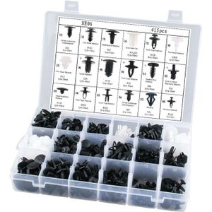 415 PC'S autohouder clips assortiment auto panel trim kunststof bevestigingsmiddelen klinknagel clips set