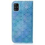 Voor Samsung Galaxy A71 5G Solid Color Kleurrijke Magnetische gesp Horizontale Flip PU Lederen case met Holder & Card Slots & Wallet & Lanyard(Sky Blue)