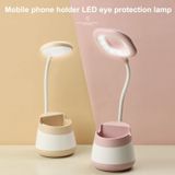 USB-oplaad led-bureaulichtoogbeschermingslamp met penhouder en telefoonhouder (CS276-1 Groen)