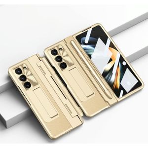 Voor Samsung Galaxy Z Fold5 5G Gentegreerde volledige dekking Pensleuf Opvouwbare telefoonhoes met stylus