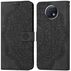 Voor Xiaomi Redmi Note 9t Mandala relif lederen telefoonhoesje