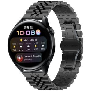 Voor Huawei Watch 3 / 3 Pro Five Bull halfronde roestvrijstalen horlogeband + riemverwijderingsgereedschap