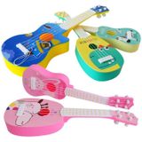 Pink Giraffe kleine simulatie muziek instrument mini vier snaren speelbaar ukulele vroege kindertijd onderwijs muziek speelgoed