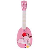 Pink Giraffe kleine simulatie muziek instrument mini vier snaren speelbaar ukulele vroege kindertijd onderwijs muziek speelgoed