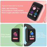 Y68M 1 44 inch Smart Watch  ondersteunen hartslag bloeddruk bloed zuurstofbewaking