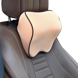 Auto Hoofdsteun Kussen Neck Pillow Car Memory Foam Cervical Pillow Interieur Supplies (Beige)