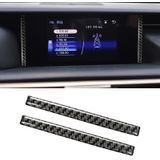 Auto Carbon Fiber Navigatie Decoratieve Sticker voor Lexus IS250 2013-  Left Drive