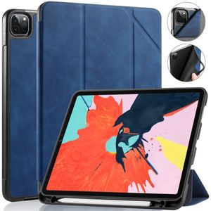 Voor iPad Pro 11 (2020) DG. MING See Series Horizontale Flip Leather Case  met Holder & Pen Tray(Blauw)