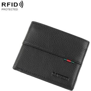 Bawheisi A-6557-1 Mannen Casual Korte RFID Wallet Multifunctionele kaarthouder