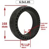 2 PCS 6.5x1.85 Solid Tyre Honeycomb Tyre Electric Scooter Tyre  Specificatie: 28 mm kaartsleuf