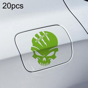 20 stks A-047 Demon Claw Skull Head Auto Body Decoratie Sticker (Groen)