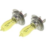 2 X H7 HOD halogeenlampen 12V 100W 2400 LM 3500K geel licht koplampen