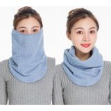 3 in 1 Winter Warmte en verdikking Masker Neck and Ear Protector Riding Cold Protection Scarf for Women (Light Blue)