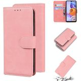 Voor LG Stylo 6 / K71 Skin Feel Pure Color Flip Leather Telefoon Case (Pink)