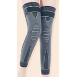 1 paar antislip compressiebanden houden warm en verlengen kniebeschermers  maat: xxl (warm groen)