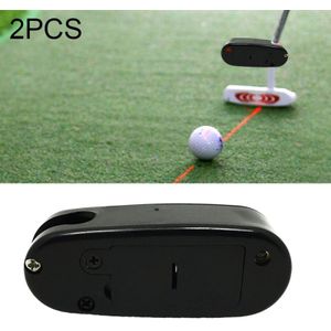 2 PC's Golf Putter Laser zicht Corrector Golf Training Accessoires (zwart)