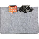 Felt Liner Bag Computer Bag Notebook Protective Cover For 12 inch(Grey)