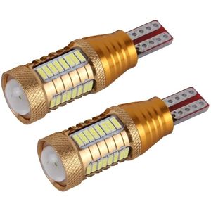 2 stk T15-4014-32SMD + 1CREE 5W 650LM wit licht LED decoderen auto Clearance lichten Lamp  DC12V(Gold)