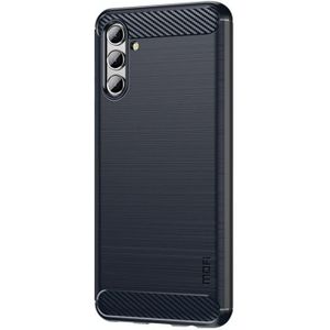 Voor Samsung Galaxy A13 5G MOFI Gentless Series Geborsteld Textuur Carbon Fiber Soft TPU Case